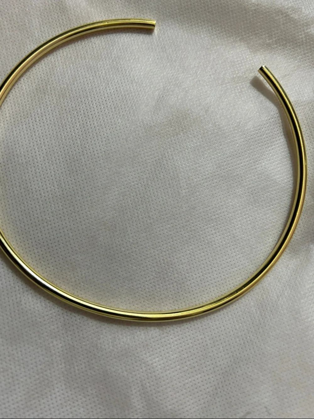 Gold Plated Open Collar Choker Necklace worn With or Without Charms NEW - Picture 4 of 6